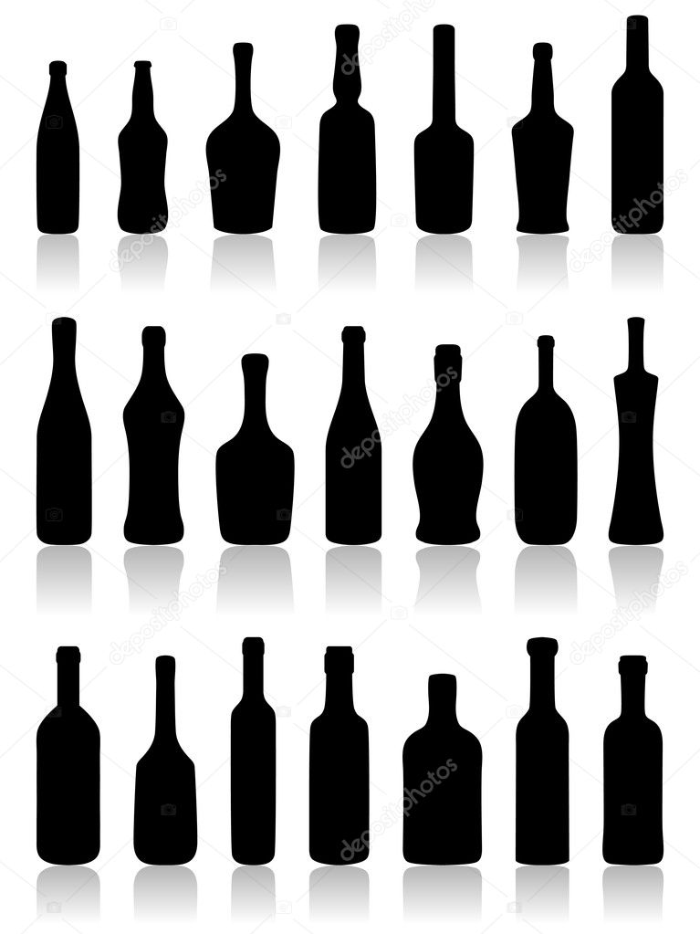 Set of bottles.