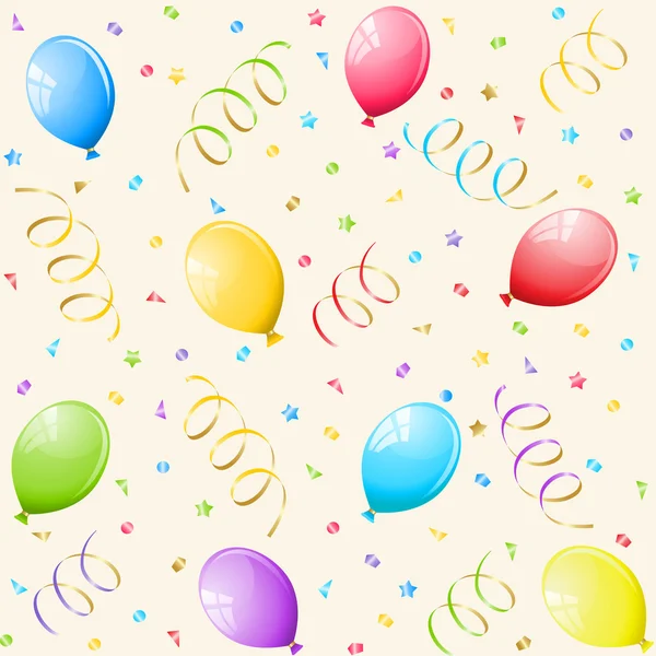 Party background with balloons. Vector illustration. — Stock Vector