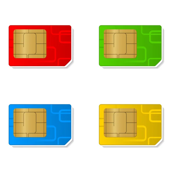 Κάρτες SIM. — Διανυσματικό Αρχείο