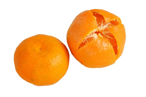 Dvě mandarine — Stock fotografie