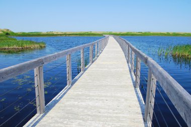 Boardwalk on P.E.I. clipart