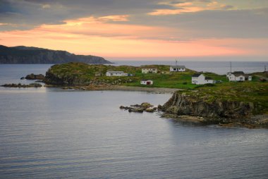 Twillingate at dusk clipart