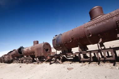 Abandoned Train Cars clipart
