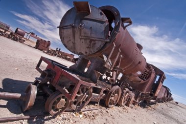 terk edilmiş tren araba