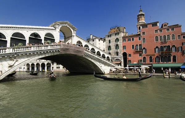 Grand Canal i Venedig - Stock-foto