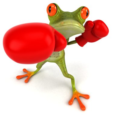 Frog 3d animated clipart