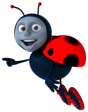 Ladybug 3d animated clipart