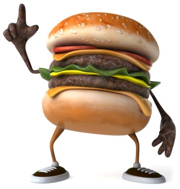 Hamburger 3d animasyon