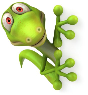 Lizard 3d illustration clipart