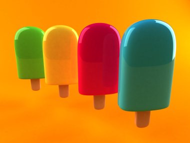 Ice cream sticks clipart