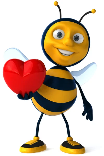Bee With Heart Stock Vector Illustration and Royalty Free Bee With Heart  Clipart