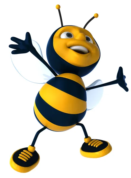 Мультипликационная пчела — стоковое фото