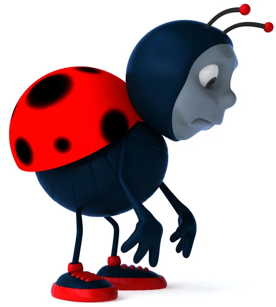 Uğur böceği 3d animasyon — Stok fotoğraf