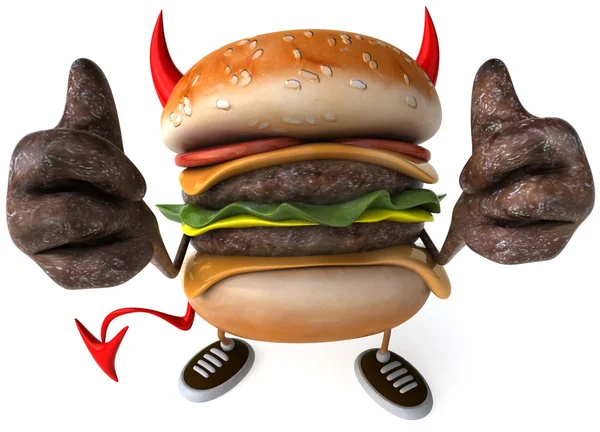 Hamburger animált 3d — Stock Fotó