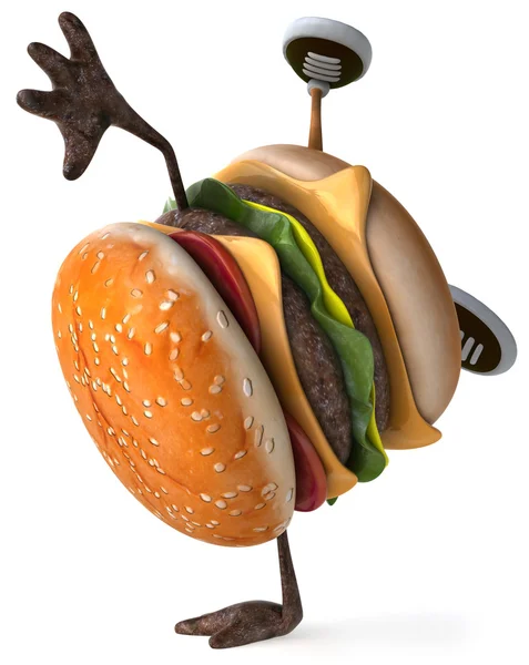 Hamburger 3D animiert — Stockfoto