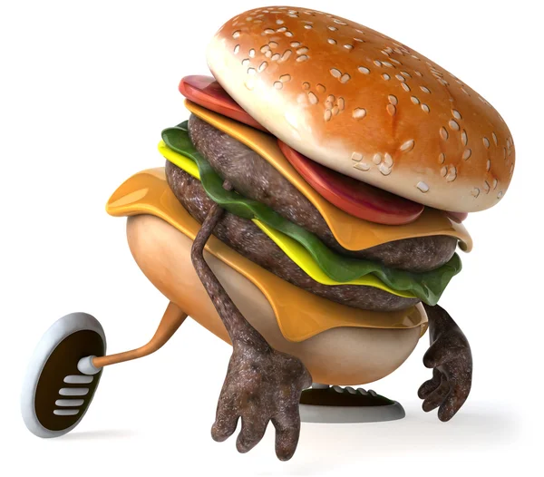 Hamburger animált 3d — Stock Fotó
