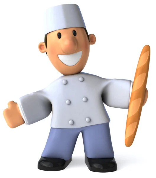 Ilustração Chef 3D — Fotografia de Stock
