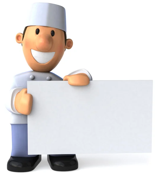 Шеф-кухар ілюстрація 3d — стокове фото