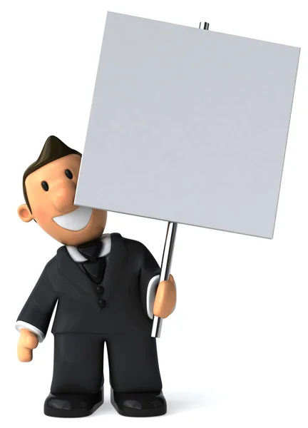Hombre de negocios 3d ilustración —  Fotos de Stock