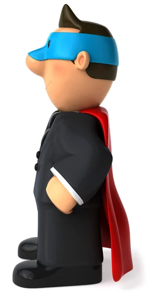 Animacja 3d superbohatera — Zdjęcie stockowe
