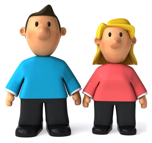 Junger Mann und Frau — Stockfoto