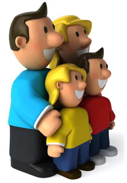 Familjen 3d illustration — Stockfoto