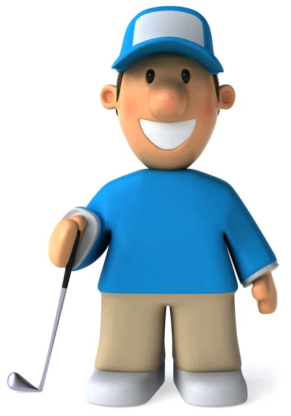 高尔夫 3d 动画 — 图库照片