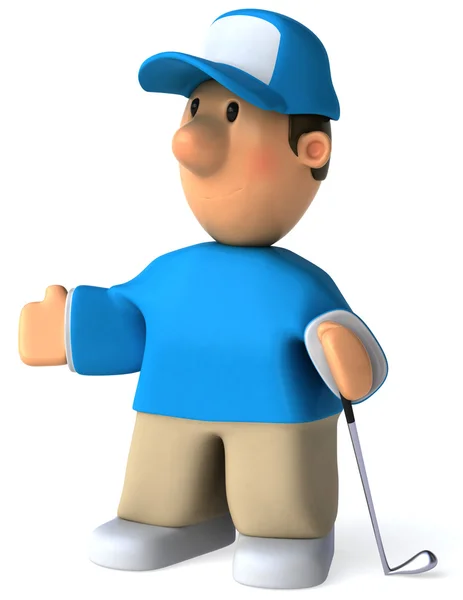 Golf 3d animace — Stock fotografie