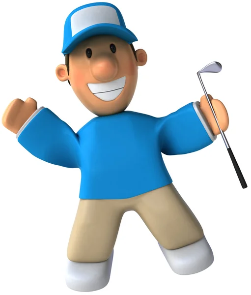 Golf animação 3d — Fotografia de Stock