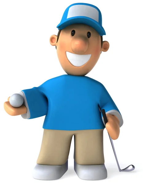 Поле для гольфу 3d анімація — стокове фото