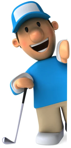 Golf 3d animatie — Stockfoto