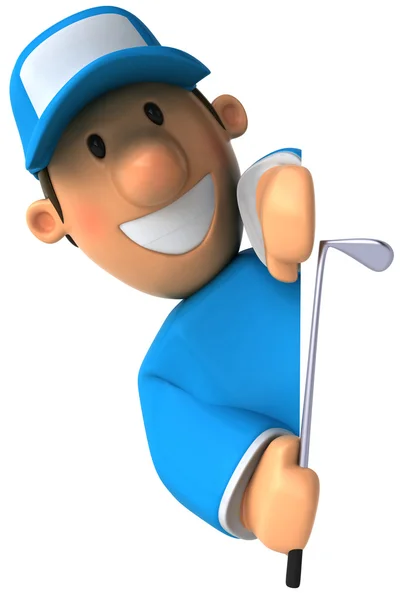 Golf 3d animasyon — Stok fotoğraf