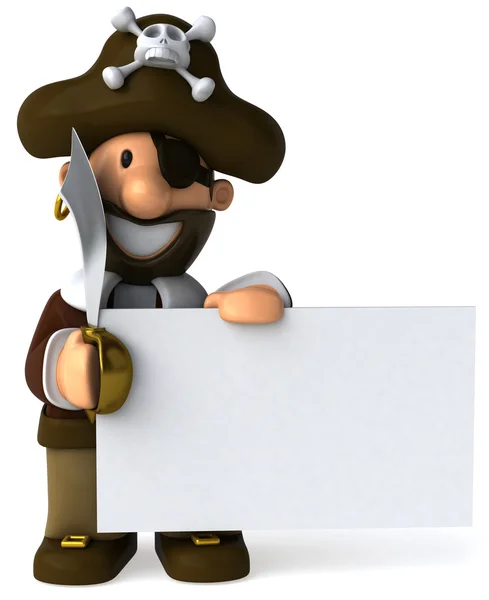 Pirata 3d ilustração — Fotografia de Stock
