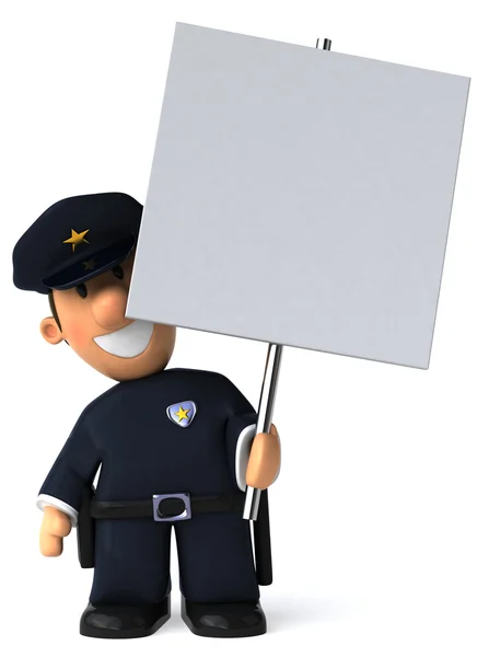 Polícia 3d ilustração — Fotografia de Stock