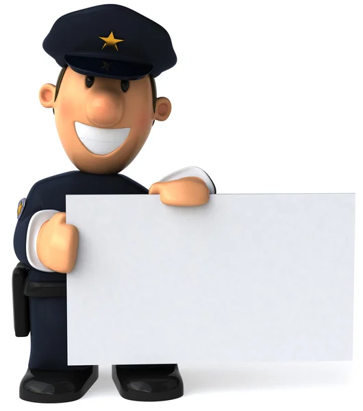 Polícia 3d ilustração — Fotografia de Stock