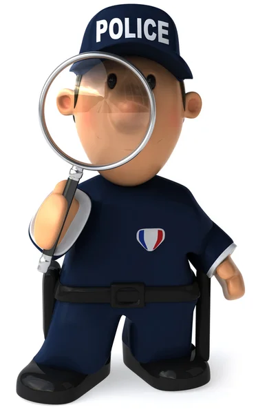 Rendőrség 3D-s illusztráció — Stock Fotó