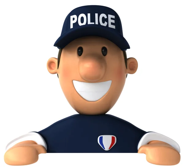 Αστυνομία 3d απεικόνιση — Φωτογραφία Αρχείου