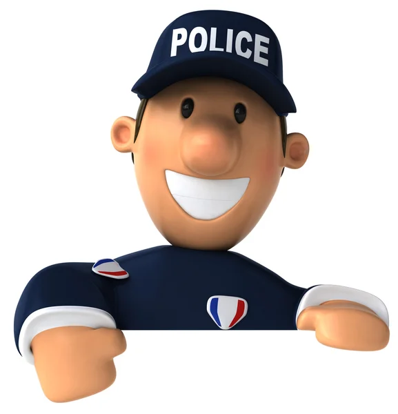 Polizia 3d illustrazione — Foto Stock