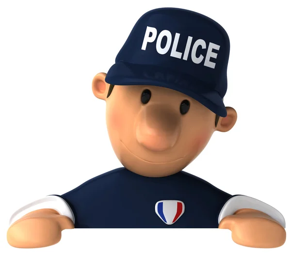 Police 3d illustration — Zdjęcie stockowe