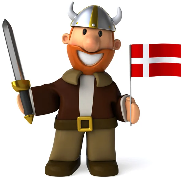 Viking 3d illustration — Stock Photo, Image