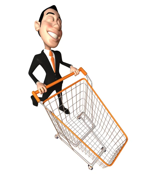 Geschäftsmann 3D-Illustration — Stockfoto
