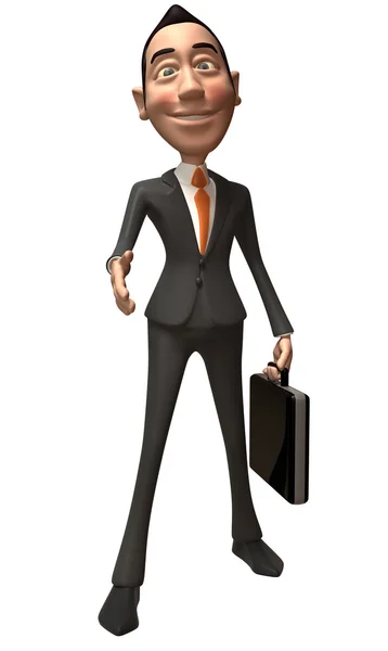 Obchodní muž 3d ilustrace — Stock fotografie