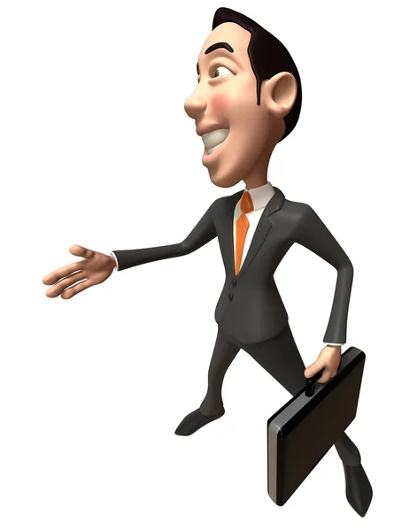 Üzleti férfi 3D-s illusztráció — Stock Fotó