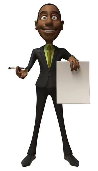 Homem de negócios 3d ilustração — Fotografia de Stock