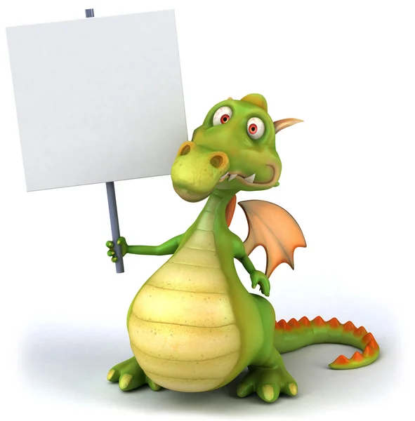 Dragon 3d ilustrace — Stock fotografie