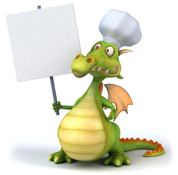 Dragon Chef 3d illustration — Stock Photo, Image