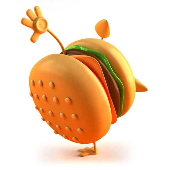 Hamburger ilustracja — Zdjęcie stockowe