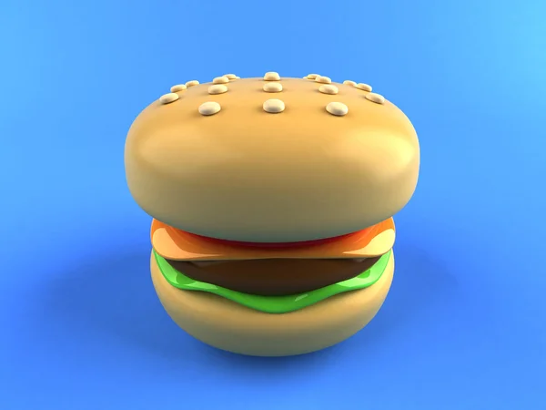 Иллюстрация Гамбургера — стоковое фото