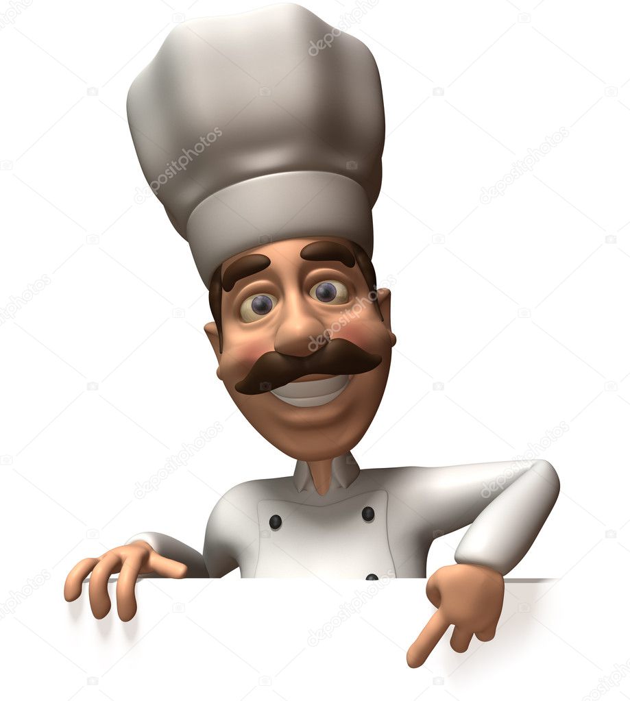 Chef 3d illustration — Stock Photo © julos #4367705