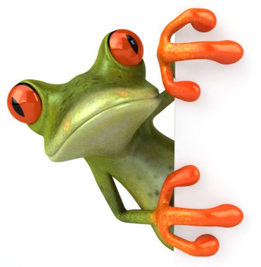 Frog 3d animated clipart